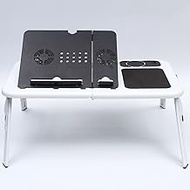 Fashoin Folding Laptop Desk Adjustable Computer Table Stand Table Cooling Fan Tray for Bed Sofa Notebook for Computer Table