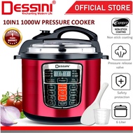 DESSINI ITALY 10IN1 6L Electric Digital Pressure Cooker Non-stick Stainless Steel Inner Pot Rice Coo