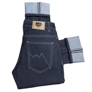 SHELVEDGE BLUE INDIGO JEANS 14 OZ