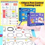 136 Page Tracing Book For Kids Erasable Coloring Book Baby Tracing Copybook Writing Materials For Ki