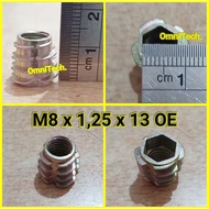 Pineapple Nut M8 x 1,25 x 13 OE Without Flange M8x13 Pitch Drat 1,25 mm 8 x 13 8x13