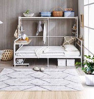 Bed 高架鐵藝床鐵架床 成人/兒童單/雙人 帶收納床置物架