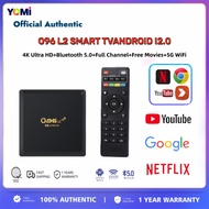 YOMI terbaru Q96 L2 TV pintar + semua saluran 2025 2.4G / 5GWiFi 4K Hiburan Rumah
