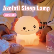 Mexican Axolotl Sleep Light, Dimmable and Timer-Adjustable, Bedroom Decorative Night Light, Suitable