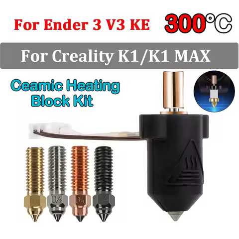 Updated Hotend KIT Bi Metal K1 HOTEND For Creality K1/K1 MAX Ceramic Heating Block Kit 300°C Extrude