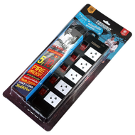 ปลั๊กไฟ รางปลั๊กไฟ ปลั๊กพ่วง มาตรฐาน มอก. ยี่ห้อ Toshino 5 ช่อง 5 สวิตซ์หลัก สาย 3/5/10 เมตร รุ่น TI