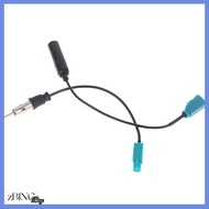 [zBING] สำหรับ Bingfu Car STEREO FM AM วิทยุเสาอากาศอะแดปเตอร์สาย FAKRA Z TO DIN
