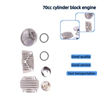 50cc 70cc 90cc 110cc Motorcycle Oil Cooler Adapter Engine Cylinder Cover Horizontal Engine Adapter E