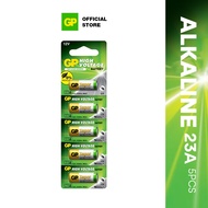 GP Battery Super/Extra Alkaline 12V 23A/A23/MN21 Remote Control CarKey Doorbell Autogate (Card of 5)