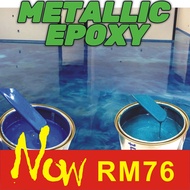 1L ( Metallic Epoxy Paint ) 1LITER METALLIC EPOXY FLOOR EPOXY COATING Tiles & Floor Paint / GREENTEC