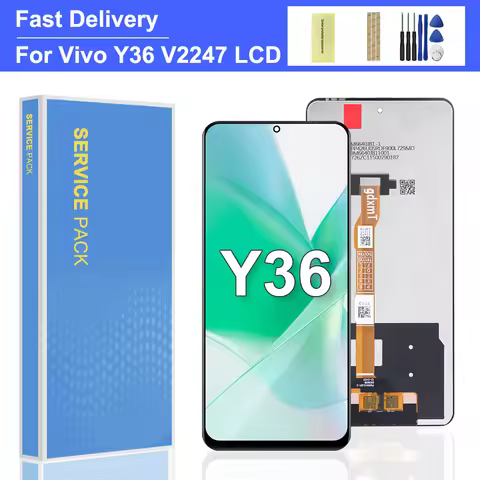 6.64'' LCD Display Touch Screen Digitizer Assembly for VIVO Y36 4G V2247 Display Replacement Compati