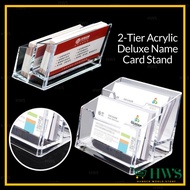 HWS ACRYLIC 1-TIER, 2-TIER & 3-TIER BUSINESS CARD BOX HOLDER / CLEAR NAME CARD STAND CARD HOLDER