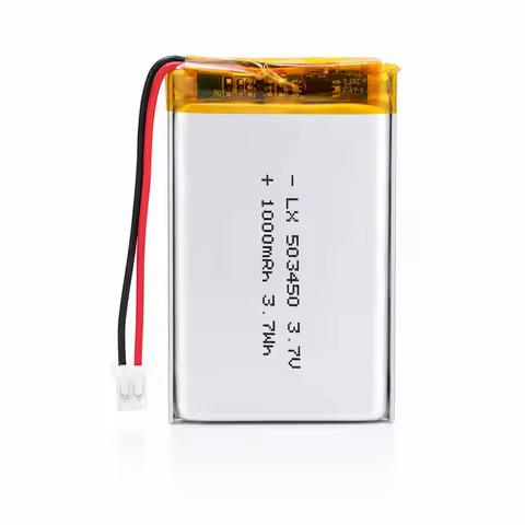 503450/523450 Polymer Lithium Battery 3.7V 1000mAh, Suitable for GPS Smartphones, MP5 Intercoms, PS4