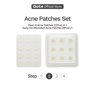 Goteskin Clear-It Acne Patches (12Pcs) + Goteskin Early-On Microdart Acne Patches (9Pcs) - Hydrocoll