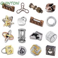 QUINTON Alloy Brain Teaser Puzzle Toys, Luban Lock Unlock Toy Unlock Toy 3D Puzzle, Brain Teaser Puz