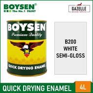Boysen Quick Dry Enamel Semi-Gloss White - 4L