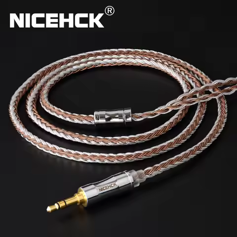 NICEHCK C16-5 16 Core Copper Silver Mixed Cable 3.5/2.5/4.4mm Plug MMCX/2Pin/QDC Pin For LZ A7 ZSX C