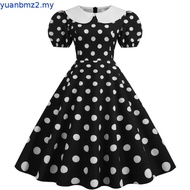 CODS Women Doll Collar Dress Doll Collar Dress Vintage 50s 60s Princess Dress Women Party Dress Retr