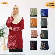 TSHIRT MUSLIMAH LABUH COTTON MURAH SEPHIA MUSLIMAH PLUS SIZE | TSHIRT MUSLIMAH SUKAN | BY CINTAZIELA