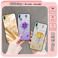 Huawei Y7 Pro 2019 case printed with beautiful flowers and cute horses embossed