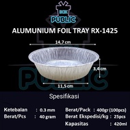 Aluminum CONTAINER ROUND MODEL RX-1425 / ROUND ALUMUNIUM FOIL RX 1425