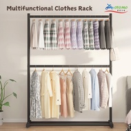 Double Pole Clothes Hanging Rack Strong Steel Laundry Rack Cloth Hanger Rak Ampaian Penyidai Baju 晾衣