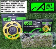 ❗VALUE SET COMBO  SET ❗ Y16/ Y15/ FZ150 AJI RACING 428 428H CHAIN RANTAI [ O-RING / BIASA ] + SPROCK