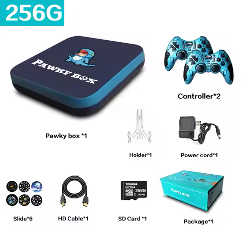 2025 Pawky Box Video Game Console For PS1 N64 PSP GB 50000 Classic Retro Games Player EE Game 4.2 4K