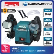 MAKITA GB801 CORDED BENCH GRINDER 8" | 560W | (3/4HP) | 2850RPM