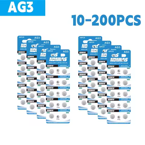 10-200PCS AG3/LR41 Alkaline Battery 392 SR41 192 L736 384 Brand New Coin Cell Battery For Mini Flash