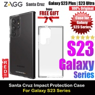 Zagg Crystal Santa Cruz  Clear Drop Impact Protection Case Cover Casing for Samsung Galaxy S23 Plus S23 Ultra