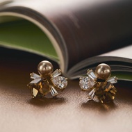 Fireworks Streamer Champagne Cube Sugar Pearl Earrings Mosquito Coil Tray Ear Clips Earrings Without