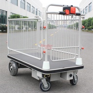 ST/🥦HG-105with Fence Electric Flat Truck/POWER CART WITH SHELFElectric platform trolley C6YL