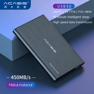 ACASIS ''2TB 1TB 500GB Super External Hard Drive Disk USB3.0 HDD Storage สำหรับ PC, Mac,แท็บเล็ต,X, PS4 ,PS5,4ทีวีสี HD