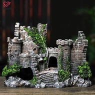 Big Sell Resin Ancient Castle Artificial Ornaments Hideout Caves Layout Prop For Fish Tank Aquarium Landscaping Decor