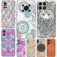 Case For Huawei y6 y7 2018 Honor 8A 8S Prime play 3e Phone Cover Soft Silicon Mandala Flower Datura Floral