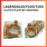 LAGENDA110 / Y100 / Y110 ORIGINAL YAMAHA CLUTCH PLATE SET ( 5 KEPING )