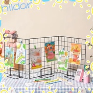 HLAR Display Rack, Grid with Base Storage Rack, Modern Metal Grid Frame Jewelry Booth Rack For Grid 