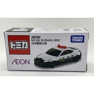 Tomica Aeon No.66 SUBARU BRZ Limited Japan Police Custom Model TAKARA TOMY Aeon Minicars Japanese pa