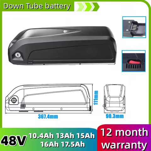 Hailong 1-2 with USB 48V 10.4Ah 13Ah 15Ah 16Ah 17.5Ah Ebike Li-ion Battery for Cyrusher Rider XF650