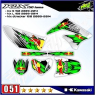 Decal Sticker Striping Variasi Fullbody KLX 150 Lama 2009-2014 - Decal KLX L 150 Lama - Decal KLX S