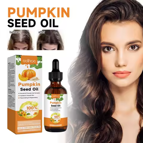 60ml Pumpkin Seed Oil Hair Care Essential Oil Moisturizing Smoothing Repairing Hair Roots Hair Oil F