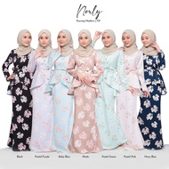 BAJU BRIDESMAID NORLY KURUNG MODEN IRONLESS BABY BLUE PINK PURPLE