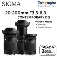 Sigma 20–200mm F3.5–6.3 DG | Contemporary Lens Full-Frame Lens for Sony E-Mount/ L-Mount