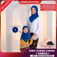 [SIGMOID] Bawal Diamond by Aimarra material Chiffon Voile Premium (Chiffon+Cotton) Tudung Square