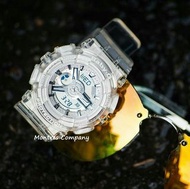 Montres Company 香港註冊公司(33年老店) 卡西歐 CASIO Baby-G 聯名錶款 xAQUA-PLANT 透明錶帶 銀白色 BA110 BA110CR BA-110 BA-110