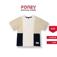 [NEW] Poney Boys Cream Cut & Sew Oversized Short Sleeve Tee 1240049