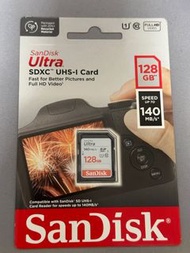 Sandisk Ultra 128GB (Read 140MB/s) SDXC UHS-I Card