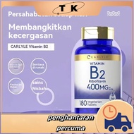 美国进口CARLYLE B2 维生素B2核黄素Vitamin 400MG Tablet 180 Tablet Mudah Menyerap B2- kedai perdana-TK