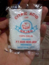 Sitrun Citrun Asam Sitrat Citric Acid Cap GAJAH Sachet 50 gram